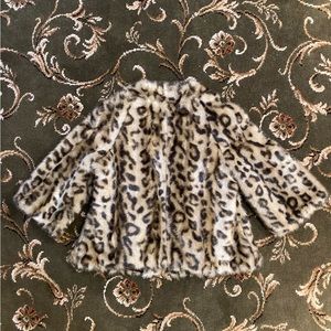 Anthropologie cropped fur coat, size 0, pristine condition